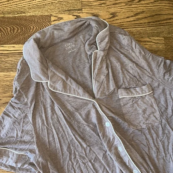 Cozy Earth Pajama Top - Short Sleeve - Picture 2 of 4